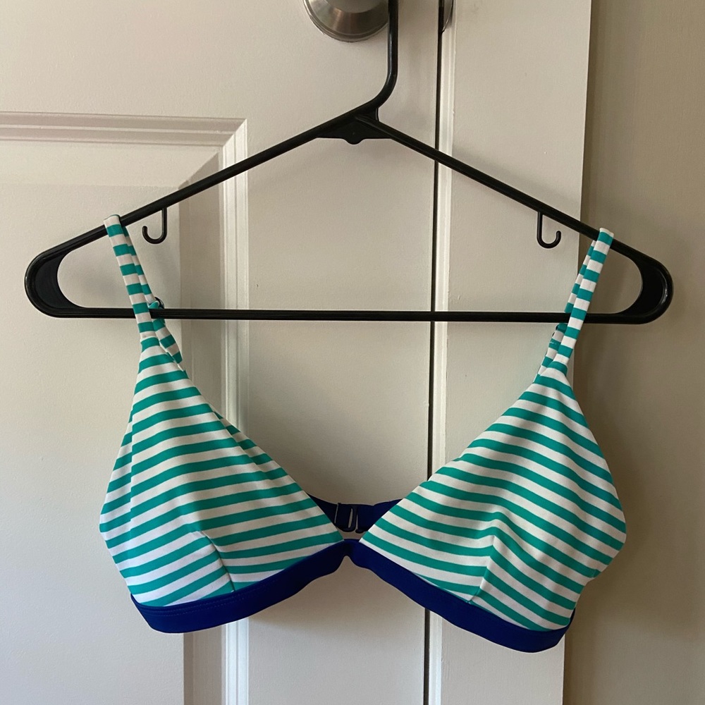 Striped bikini top